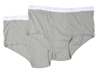Calvin Klein Underwear Big Tall Big Brief 2 Pack U3280 Mens Underwear (Gray)