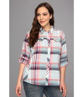 Columbia Plus Size Camp Henry L/S Shirt Womens Long Sleeve Button Up (White)