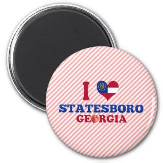 I Love Statesboro, Georgia Fridge Magnets