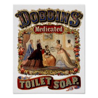 Vintage Ad ~ Dobbins Medicated Toilet Soap Print