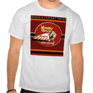 The worlds fastest Indian Burt Munro T shirts