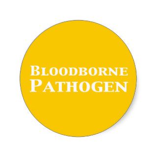 Bloodborne Pathogen Gifts Round Stickers