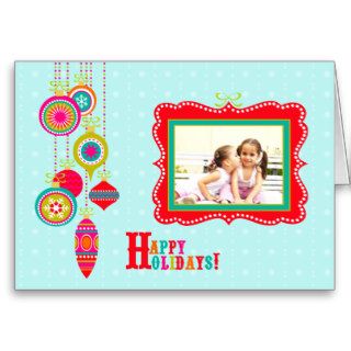 happy holidays photo template greeting card