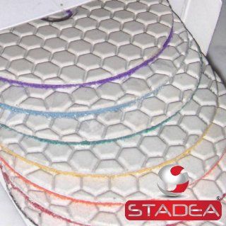 stadea dry diamond polishing pads for concrete polishing   7 Pcs Set (Marble Granite Stone)   Polishing Pads And Bonnets  