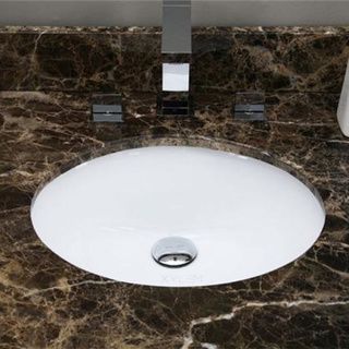 20 x 15 inch White Oval Undermount Ceramic Bathroom Sink Bathroom Sinks
