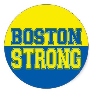 Boston STRONG Gift Round Stickers