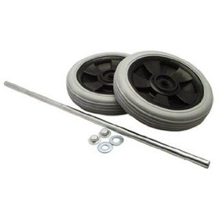 Rubbermaid Rear Replacement Wheel and Axle Assembly for Janitorial Cart   Storage And Organization Products