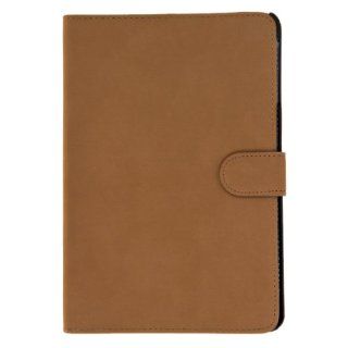 Camel Leather Sleep/Wake Display Flip Case Stand Cover for IPad Mini Computers & Accessories