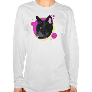 Artistic Retro Frenchie French Bulldog T Shirt