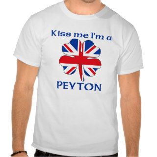 Personalized British Kiss Me I'm Peyton T Shirt