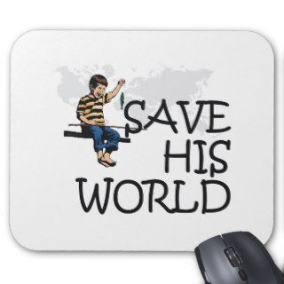 TEE Save His World Mouse Pads