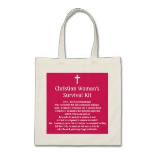Christian Woman's Survival Kit Canvas Bags