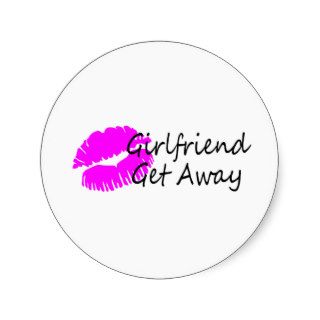 Girlfriend Get Away (Pink Kiss) Sticker