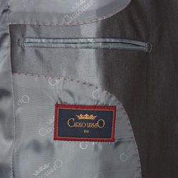 Men's Shiny Grey 2 button Suit Suits