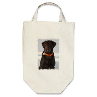 Chocolate Labrador Organic Grocery Tote Bag