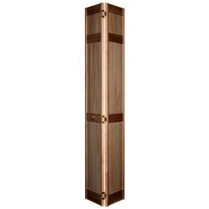 Home Fashion Technologies 6 Panel MinWax Special Walnut Solid Wood Interior Bifold Closet Door 1602880224