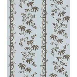 Brewster 56 sq. ft. Bamboo Floral Stripe Wallpaper 282 64076