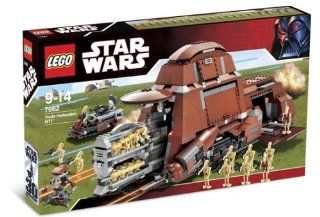 Lego Star Wars 7662   Trade Federation MTT with 16 Regular Battle Droids, 2 Red Security Battle Droids, 2 Blue Pilot Battle Droids and a Destroyer Droid (1326 Pieces) Toys & Games