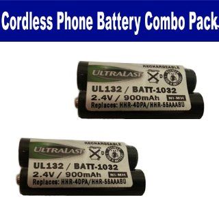 Panasonic KX TGP551T04 Cordless Phone Battery Combo Pack includes 2 x UL132 Batteries Electronics