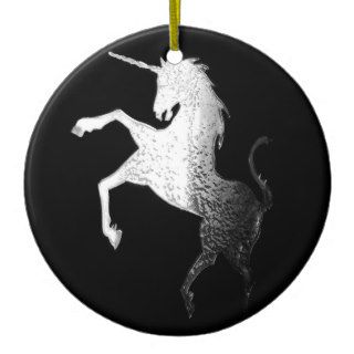 unicorn logo,glisten christmas tree ornament