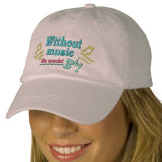 Without Music Life Would Bb Be Flat hat Baseball Cap