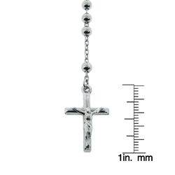 Eternally Haute Sterling Silver 24 inch Rosary Necklace Eternally Haute Sterling Silver Necklaces