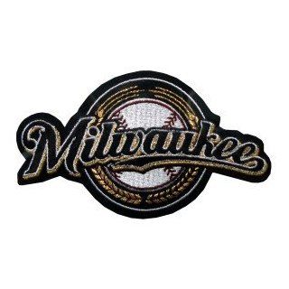 MLB Logo Patches   Brewers   Milwaukee Brewers  Sports Related Collectibles  Sports & Outdoors