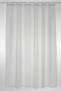 Plain Polyester Shower Curtains   White 180cm X 200cm  
