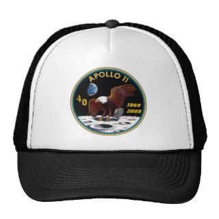 Apollo 11 40th Anniversary logo Trucker Hats