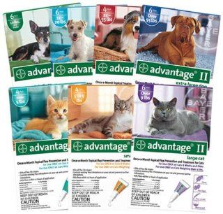 Bayer Advantage II, Dog, over 55 lbs, 6pk  Pet Flea Drops 