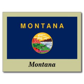 Montana State Flag Post Cards