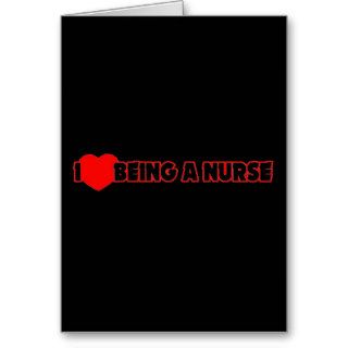 I Heart (Love) Being A Nurse Cards