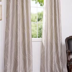 Textured Sand Dune Faux Silk 106 inch Curtain Panel EFF Curtains
