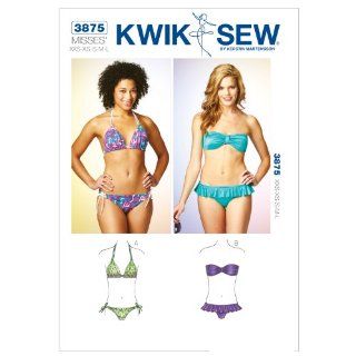 Kwik Sew K3875 Bikinis Sewing Pattern, Size XXS XS S M L