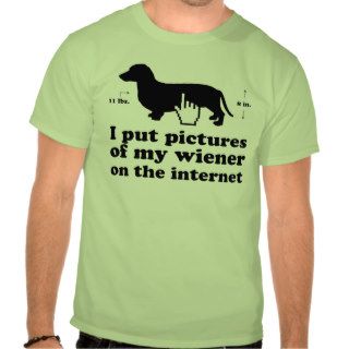 I post pictures of my wiener on the internet shirt