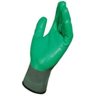 MAPA Ultrane 554 Nitrile Medium Duty Glove, Work, 9 1/4" Length, Size 7, Green (Bag of 10 Pairs)