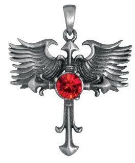Winged Gothic Cross Pendant Necklace Jewelry Y Necklace Jewelry