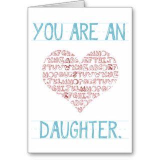'You are an awesome daughter' Valentine Card