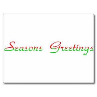 Seasons Greetings Postcards