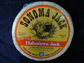 Sonoma Habanero Jack   2/5lb Wheels  Packaged Monterey Jack Cheeses  Grocery & Gourmet Food