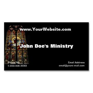 Church Windows Profile Card Business Card Templates