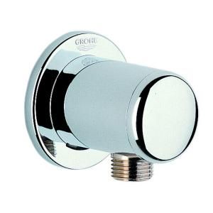 GROHE Wall Supply Elbow in Starlight Chrome for Handshower Hoses 28672000