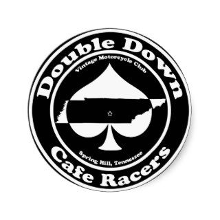 Double Down Cafe Racers Sticker