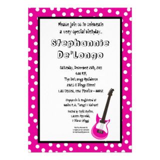 5x7 Rockstar Invitation