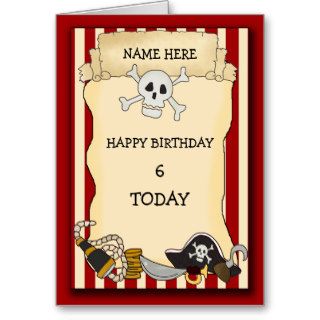 Pirate Birthday Cards