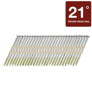 Hitachi 2 3/8 in. x 0.148 Gauge Plastic 2M Bright Smooth Shank Round Head Framing Nails (2,000 Pack) 10143M