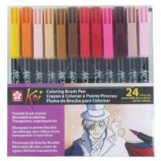 Coloring Brush Pen 24 Color Set (Product Catalog Writing & Drawing Mediums)