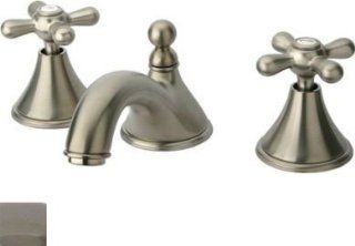 Whitehaus Collection WH08211 PC 6 in. Metrohaus widespread lavatory faucet with cross handles and pop up waste  Polished Chrome   Bathroom Sink Faucets
