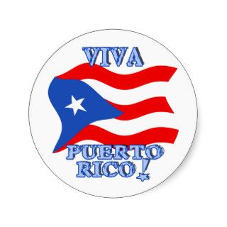 Viva Puerto Rico Products Round Sticker