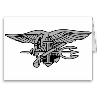 navy seal logo greeting cards